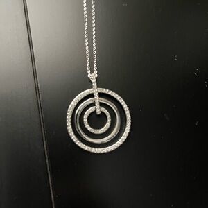 Belk Silver Concentric Circle Necklace